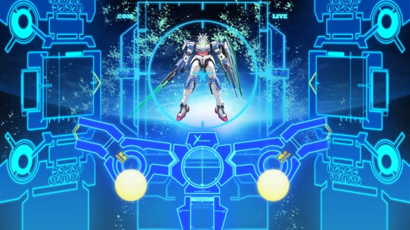 front view, Gundam Build Fighters, blue, body part, digital composite, computer, Gundam, Gunpla, 1080P, adult, computer equipment, communication, technology