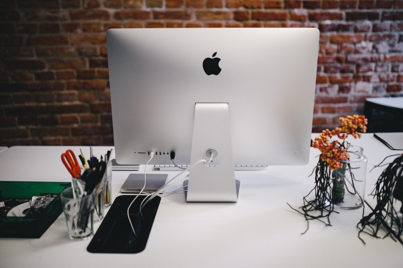 technology, computers, wireless technology, lightining, loft, iMac, lamp, electric Lamp, connection, desktop pc, Interior, Apple iMac, table, corporate business