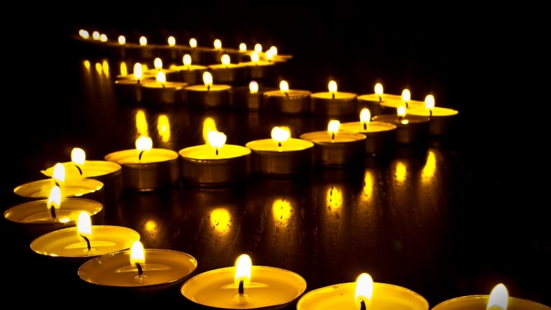 place of worship, altar, flame, belief, built structure, decor, no people, light, burning, 1080P, glowing, black background, religion, dark, darkness