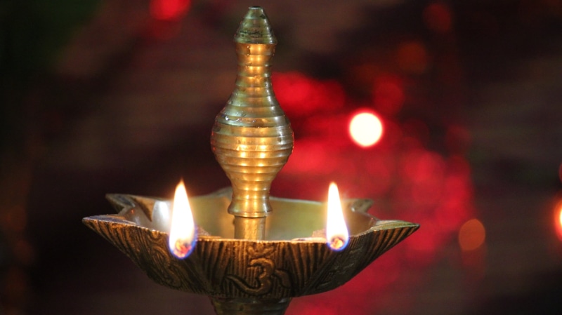 candle, worship, holder, hindu, diya - oil lamp, sticks, brown, focus on foreground, heat - temperature, lighted, luminosity, electric Lamp, traditional