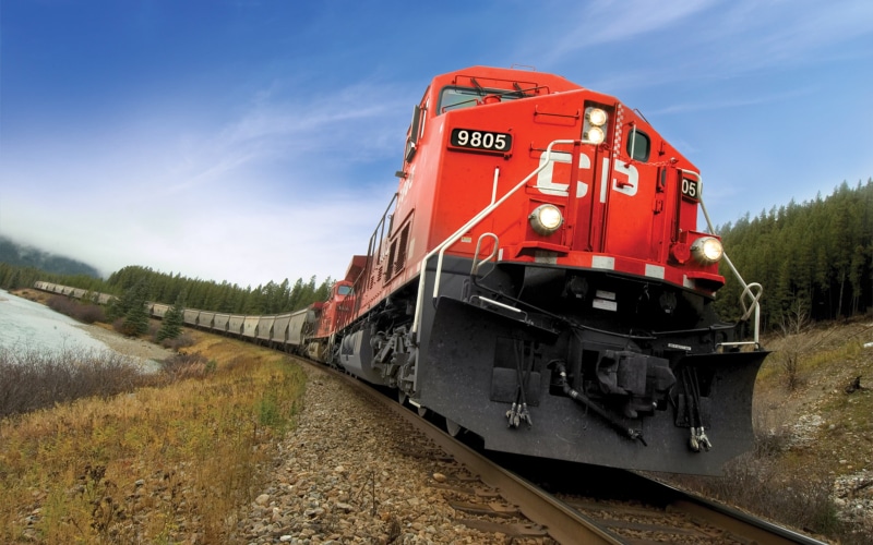 train - vehicle, rail transportation, diesel locomotive, nature, land vehicle, railroad car, public transportation, 2K, train, sky, railroad track, outdoors