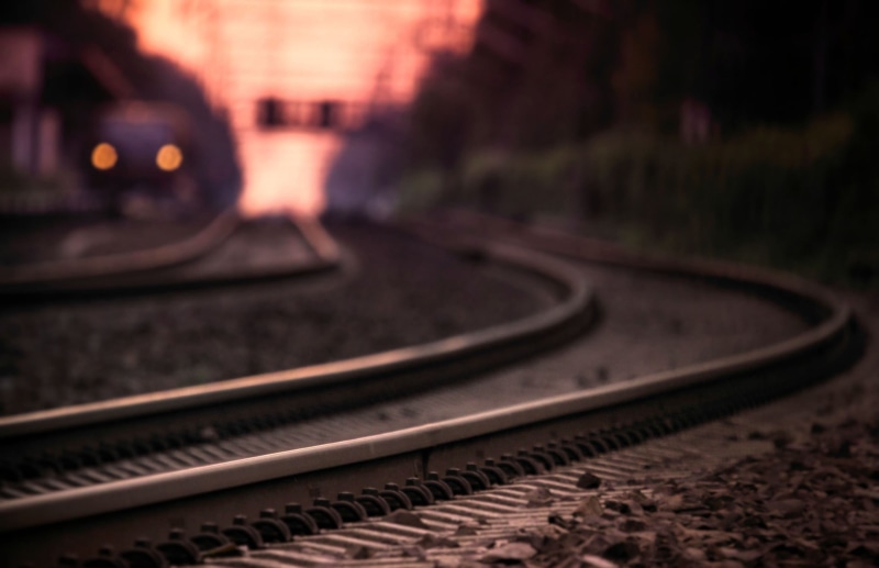 railroads, field, fields, railway, 2K, railroad, hd, tracks, photography, nature, x, art, depth, trains