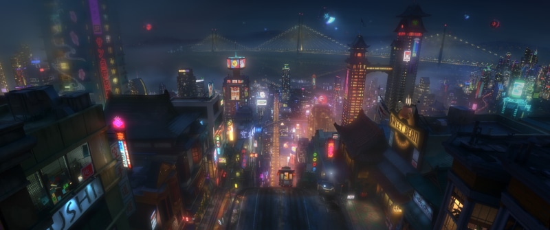 building, cityscape, tall - high, light, city, night, travel destinations, built structure, modern, office building exterior, animated movies, building exterior