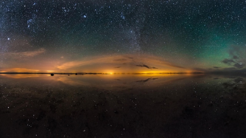 starry night, stars, amazing, night, tranquility, space, salt lake, sea, kashan, idyllic, sky, 1080P, beauty in nature, tranquil scene, no people, maranjab desert