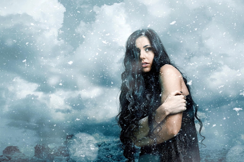 1080P, long eyelashes, black dress, black hair, photomontage, long hair, women