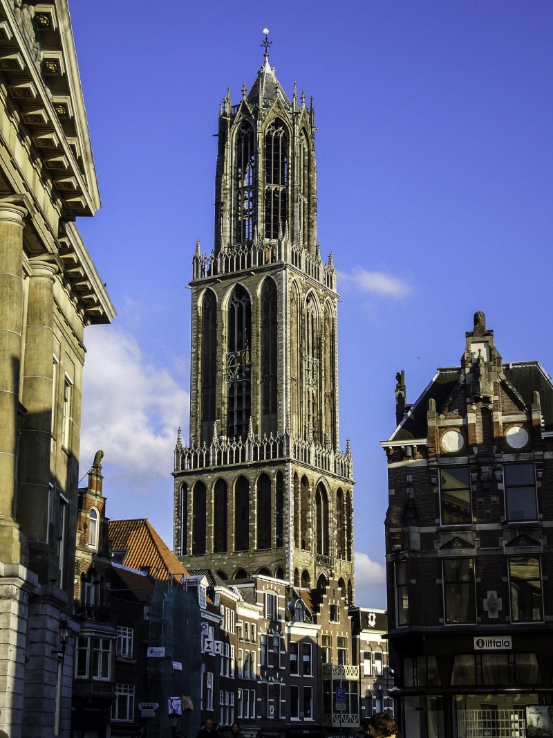 gothic Style, spire, skyscraper, europe, history, Dom Tower, stadhuisbrug, architecture, building Exterior, cathedral, facade, no people, nature, photo