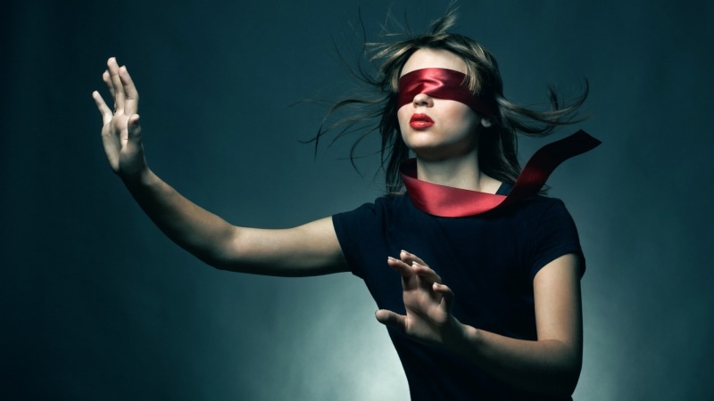 1080P, model, women, blindfold
