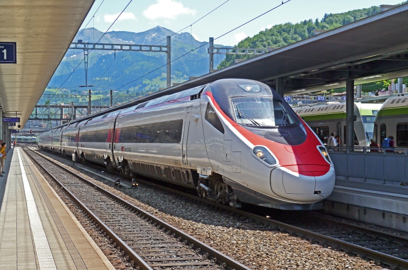 arrival, white, building exterior, rail traffic, passenger train, basel, seemed, transportation, no people, built structure, railroad car, milano, pendolino
