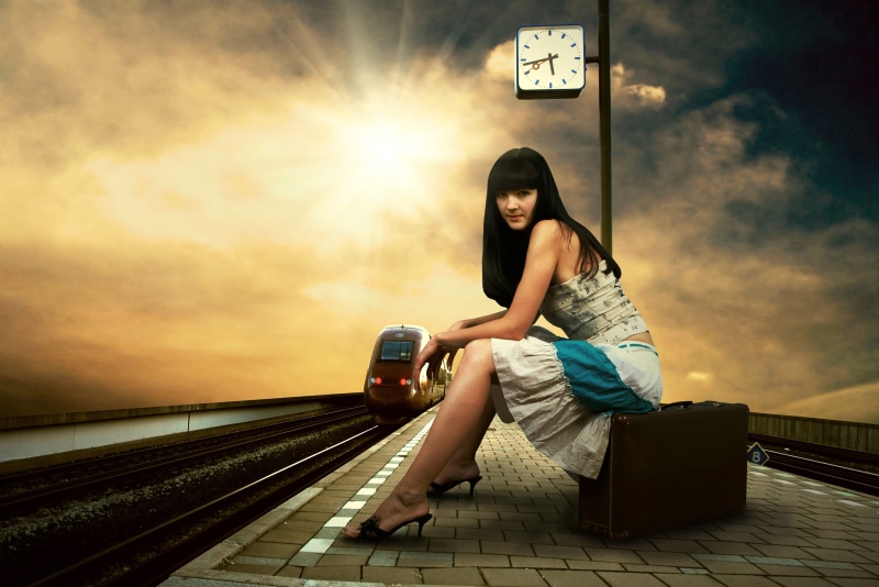 adult, hours, rail transportation, journey, s, outdoors, lifestyles, train station, urban Scene, public transportation, transportation, portrait, speed