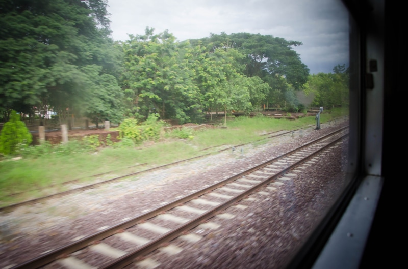 outdoors, trip, sign, rain, industrial, 4K, business, public transportation, train - vehicle, no people, away, passenger, speeding, platform, nature, carriage