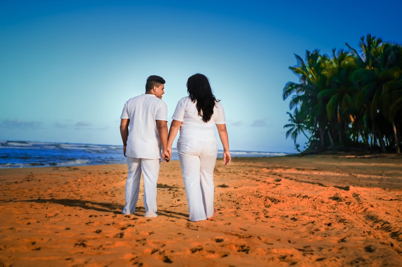 landscape, complicity, commitment, males, romantic, females, Bridge, nuptials, embracing each other, sea, event, Films, newly married, dominican republic
