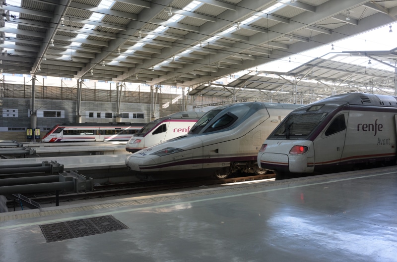 no people, rail transportation, car, public Transportation, Spain, railroad, motor vehicle, travel Locations, Railway, transportation, high-speed, built structure