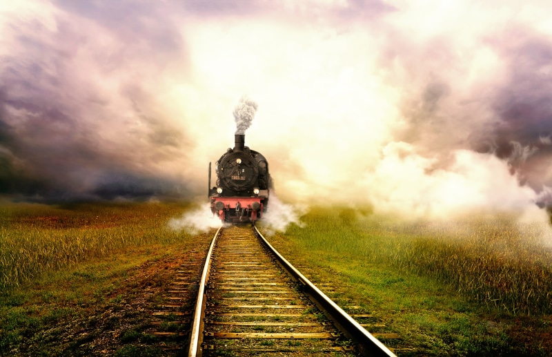 Train, 4K, Railroad, 4K