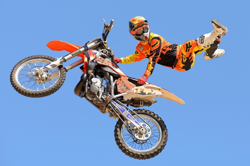 black, 2K, sports, photo, sport, Motorcycle, road, motorcyclist, orange