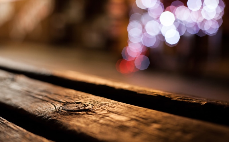brown, bokeh, focus on foreground, still life, lens flare, 1080P, surface level, close-up, wood - material, nature, wood grain, macro, wooden, selective focus