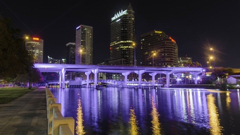 building exterior, nature, office building exterior, tampa, building, florida, city, waterfront, tower block, metropolis, landmark, illuminated, united states