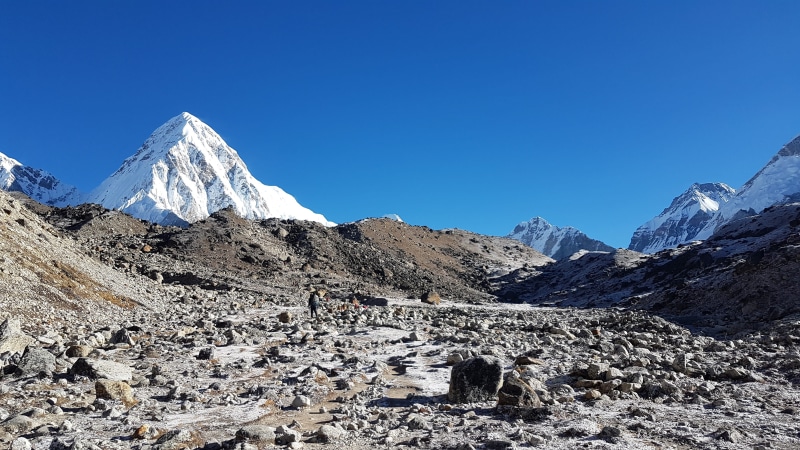 camp, clear sky, mountain range, outdoors, cold temperature, nature, nepal to 2018 3, snow, no people, beauty in nature, mountain peak, day, scenics - nature
