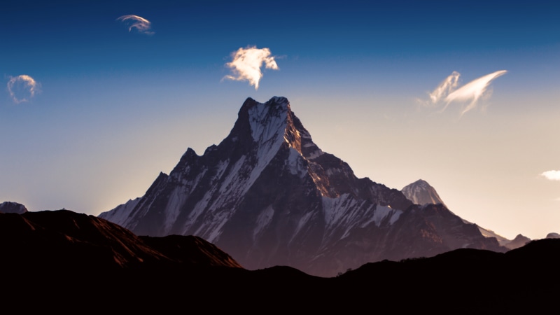 environment, landscape, beauty in nature, 5K, cloud, travel, nepal, sky, nature, tranquility, tranquil scene, rock - object, outdoor, cloud - sky, himalayas