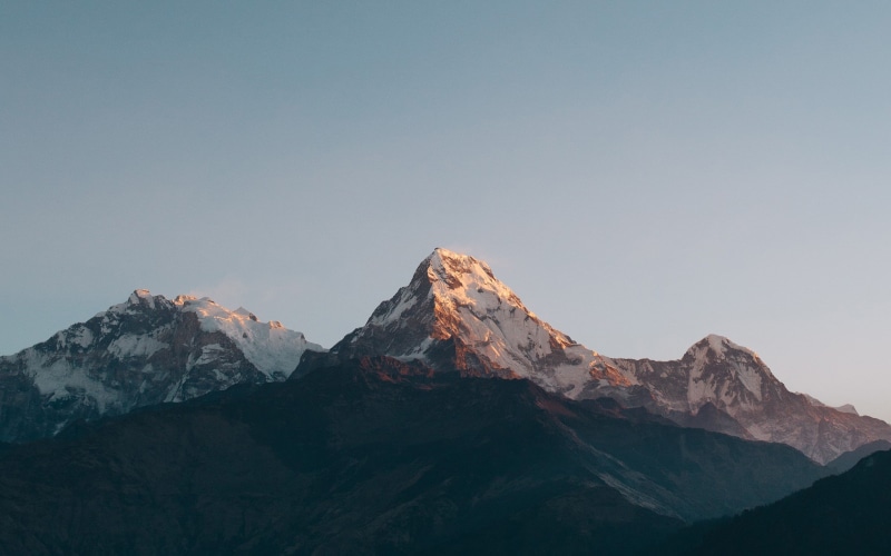 mountain range, no people, nature, rock - object, snowcapped mountain, clear sky, hd, mountain peak, tranquil scene, copy space, environment, winter, beauty in nature