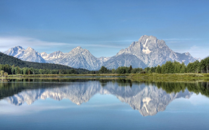 gr, scenery, lookout, mountains, 1080P, snow, moutains, horseshoe, grand tetons, 3d and abstract, bend, tetons, capped