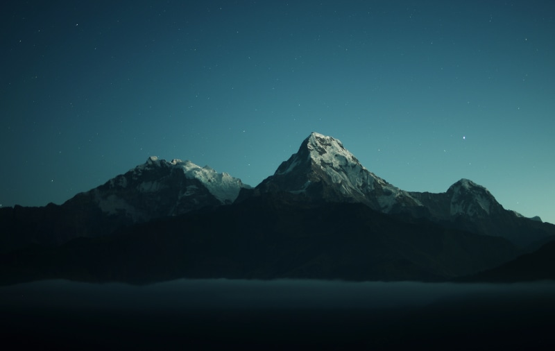 4K, Poon Hill, Nepal, Sunset, 4K, Ghorepani, Mountains
