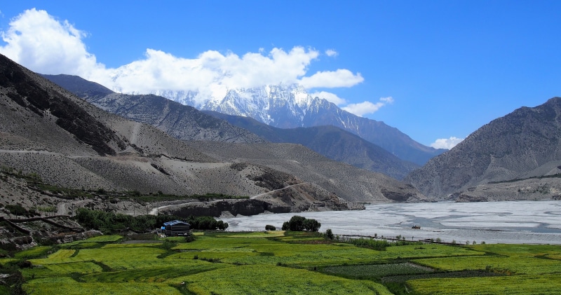 environment, land, pokhara, idyllic, green color, outdoors, lake, clouds, field, mustang, nature, plant, mountain, beautiful, green, scenics - nature, summer