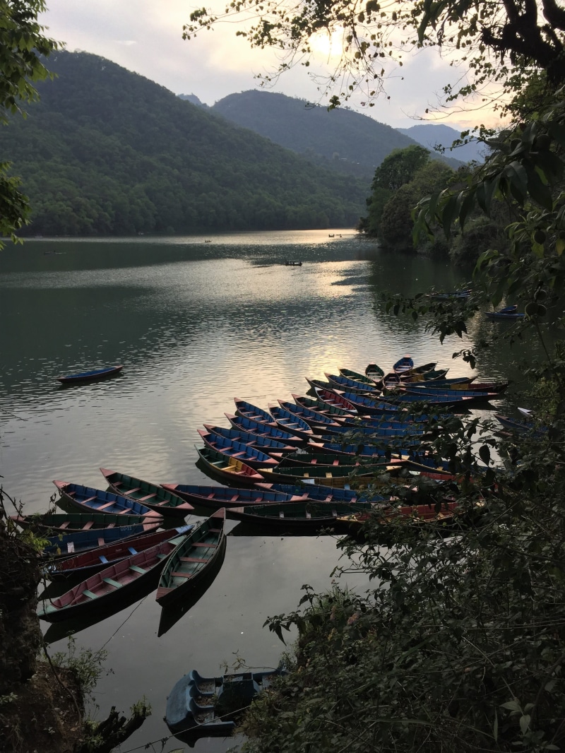 non-urban scene, tranquil, lake, canoe, scenery, natural beauty, water, high angle view, 2K, travel, moored, adventure, surrounded, reflection, tranquility