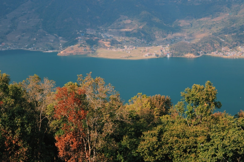 5K, vegetation, ocean, tree, land, lake, #nepal #pokhara #phewalake #photography, no people, nature, mountain, tranquility, panoramic, outdoors, scenics - nature