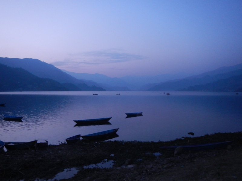 beauty in nature, quiet, no people, nature, tranquility, meditation, mountain range, nepal, outdoors, peace, lake, water, pokhara, scenics - nature, tranquil scene