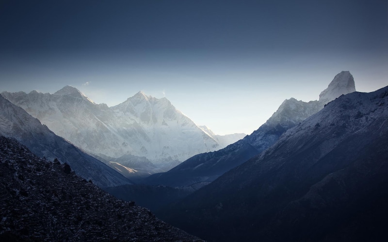 canyon, dablam, nature, ama, himalaya, 1080P