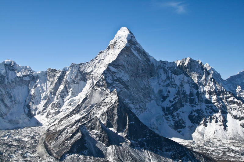 beauty, shadows, tranquility, sight, AMA Dablam, the sky, Nepāl, Nepal, Sanghiya, clear sky, extreme weather, stones, idyllic, Democratic, formation, cliffs