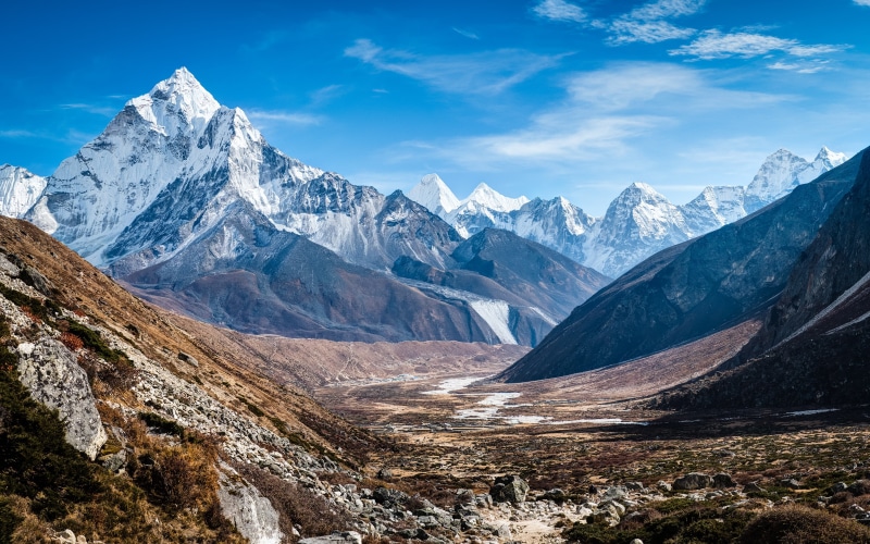 Dablam, Himalaya, ama, Mountains, 2K