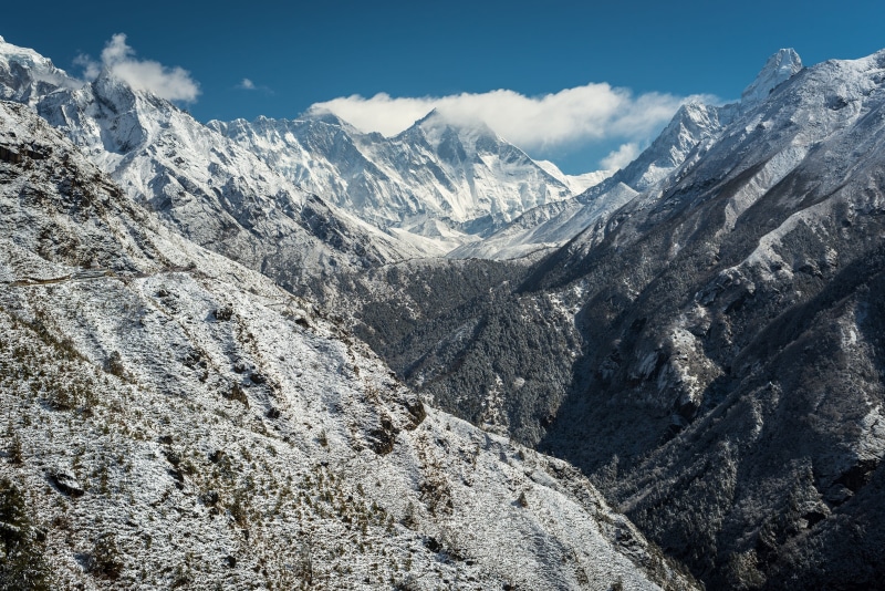 environment, expedition, scenics - nature, summit, cloud - sky, peak, winter, formation, white, day, mountain, land, beauty in nature, cold temperature