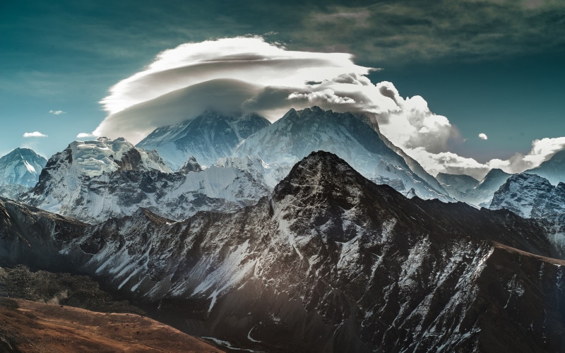 Mount Everest, nature, winter, snow, mountains, 1080P