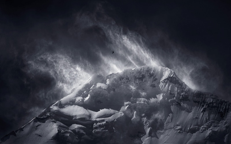  rock - object, birds, no people, landscape, sky, solid, outdoors, 1080P, flying, snow, wind, beauty in nature, night, nature, mountain peak