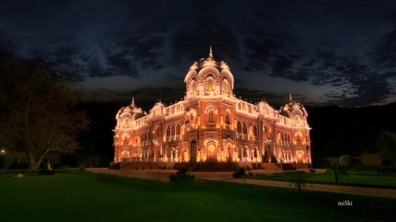 nature, plant, building, belief, built structure, Pakistan, no people, travel destinations, spire, night, architecture, place of worship, tree, sky, the past