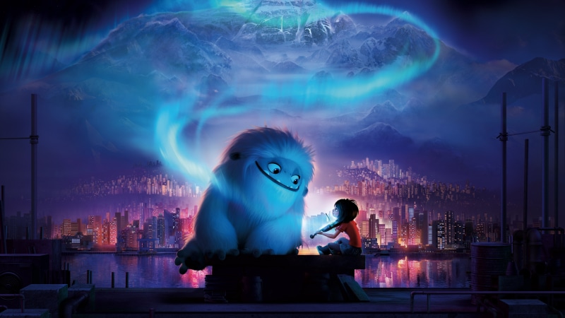 Everest, mountains, Cartoon, Yeti, the city, 8K, Abominable