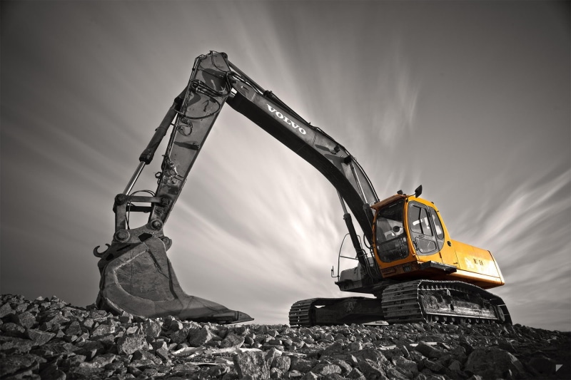 industry, crane - construction machinery, earth mover, coal mine, bulldozer, no people, construction machinery, transportation, sky, mining, construction site