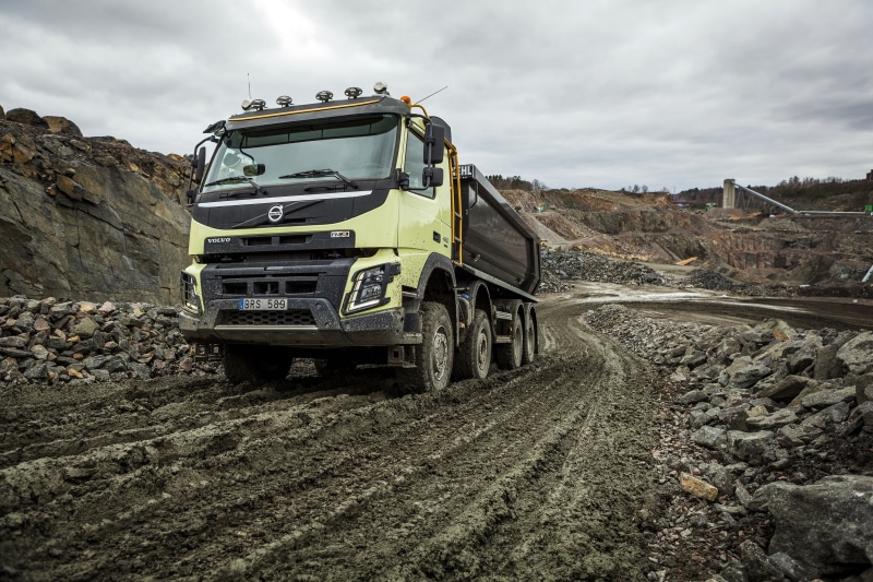 machinery, dust, quarry, samawal, 8x4, FMX, stones, truck, 2013, Volvo, 4K, road