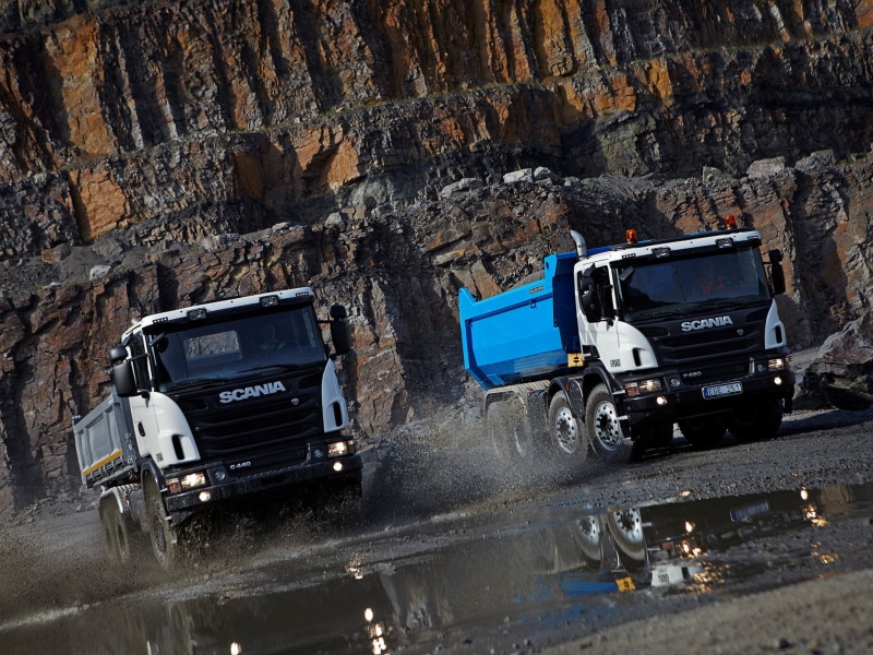 semi, construction, scania, quarry, tractor, 1080P, dump, dumptruck
