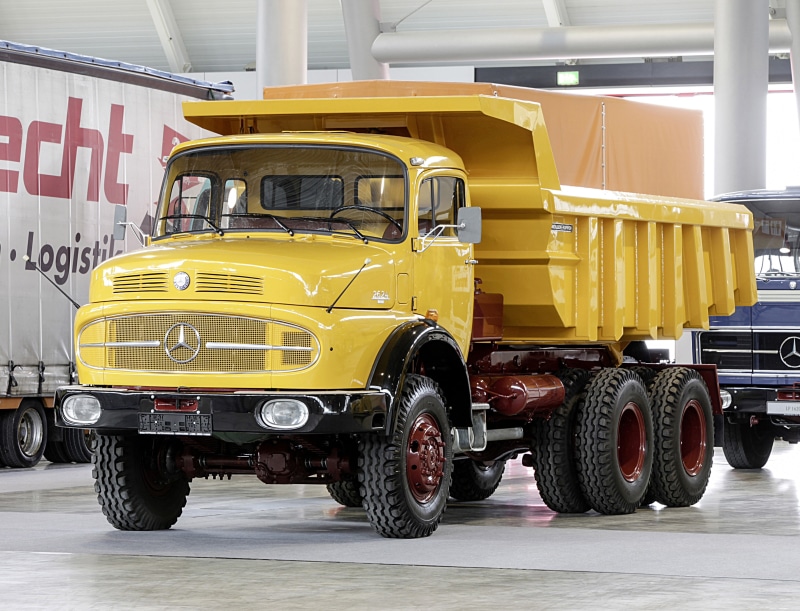 lak, 4K, meiller-hinterkipper, tractor, construction, dump, 2624, quarry, truck, mercedes-benz, semi, dumptruck