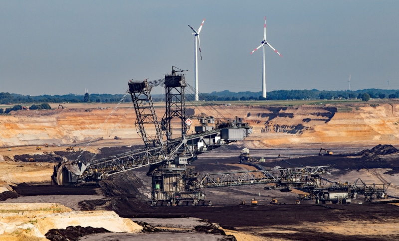 renewable energy, no people, alternative energy, transportation, excavators, coal mine, power in nature, industry, environmental conservation, technology