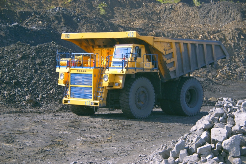 quarry, construction industry, day, mode of transportation, outdoors, bulldozer, wheel, construction site, sunlight, coal mountain, belaz, no people, Coal Mining