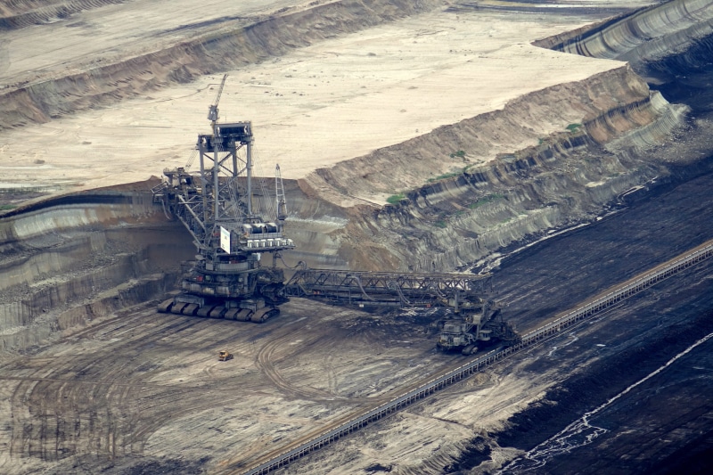 coal mine, equipment, vehicle, construction machinery, gray, transportation system, nature, outdoors, hambach, industrial plant, mine, huge, raw material extraction