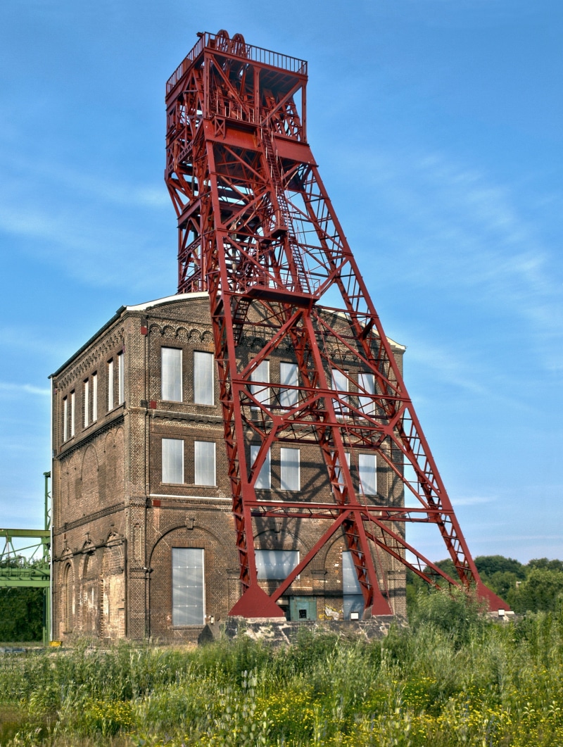 Coal, metal, built structure, low angle view, nature, field, industrial heritage, tower, Ruhr Area, plant, Pot, oberhausen, sterkrade, mining, hard coal