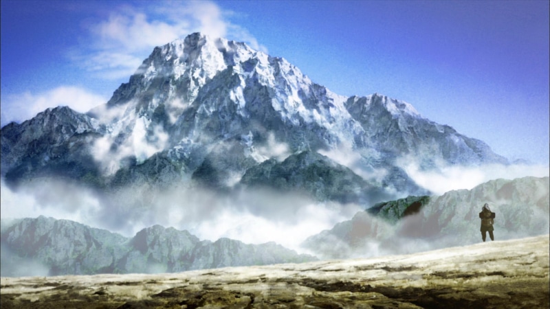 anime, past, 1080P, nature, mountains, snow, origin, x, art, hd, montagne, spirits