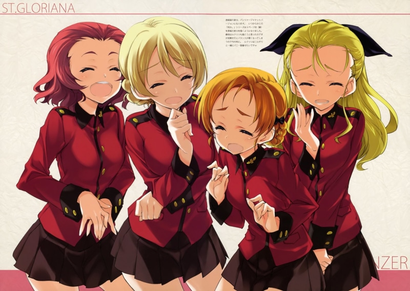 Assam (Girls und Panzer), Darjeeling (Girls und Panzer), 1080P, Rosehip (Girls und Panzer), Anime, Orange Pekoe (Girls und Panzer), Girls und Panzer