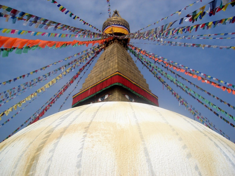 belief, buddhism, stupa, spire, photos, day, famous Place, asia, temple - Building, 1080P, himalayas, prayer Flag, monastery, Kathmandu, public domain