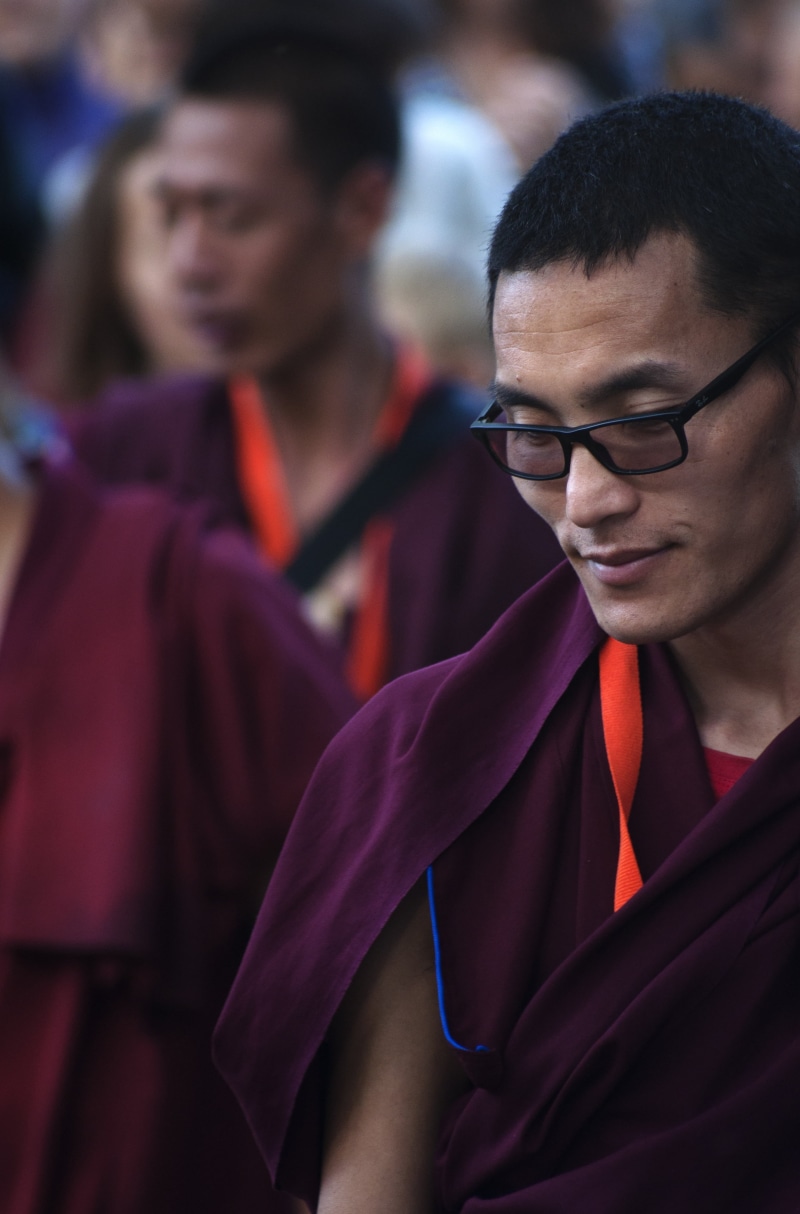 adult, well-dressed, 4K, mid adult, spiritual, holy, faith, emotion, portrait, monk, real people, front view, asia, travel, looking, focus on foreground