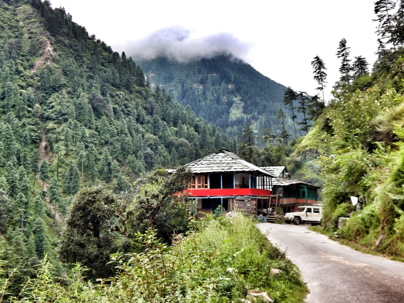 environment, mountain, surrounded, scene, valley, trees, blue, scenics - nature, summer, great himalayan national park, scenery, water, tibet, charas, himachal pradesh